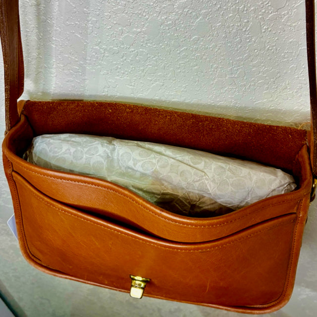 Vintage Coach Legacy City Bag 9790 British Tan Leather
