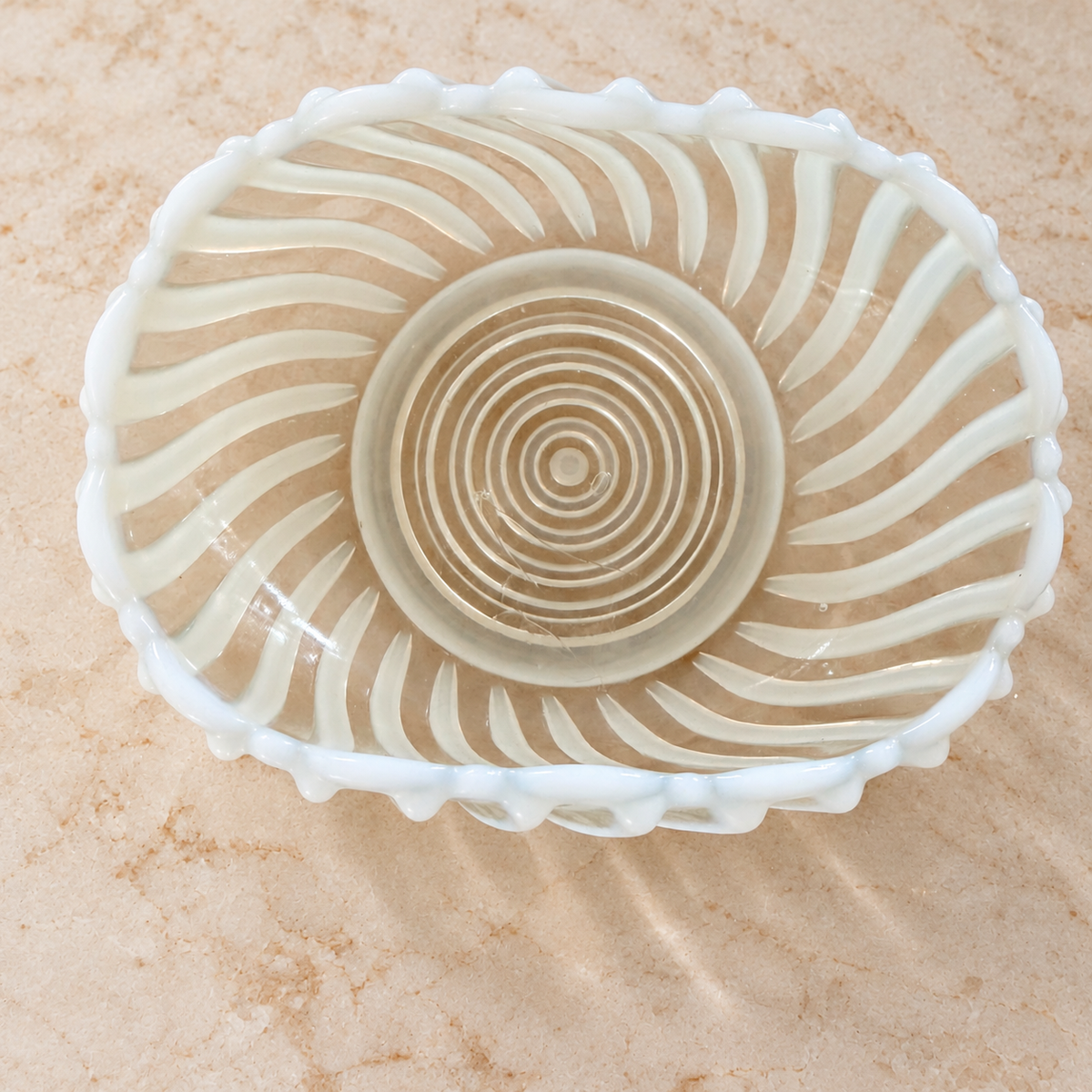 White Swirl Bowls - Set of Three