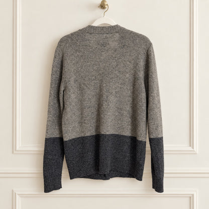 Original Penguin Gray Colorblock Cardigan | Size Small
