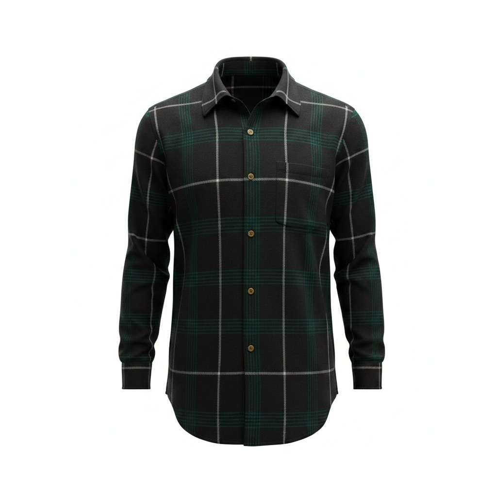 Vintage Backpacker Men’s Plaid Wool-Blend Button-Up Shirt Jacket Size Large
