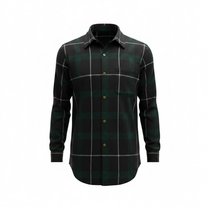 Vintage Backpacker Men’s Plaid Wool-Blend Button-Up Shirt Jacket Size Large