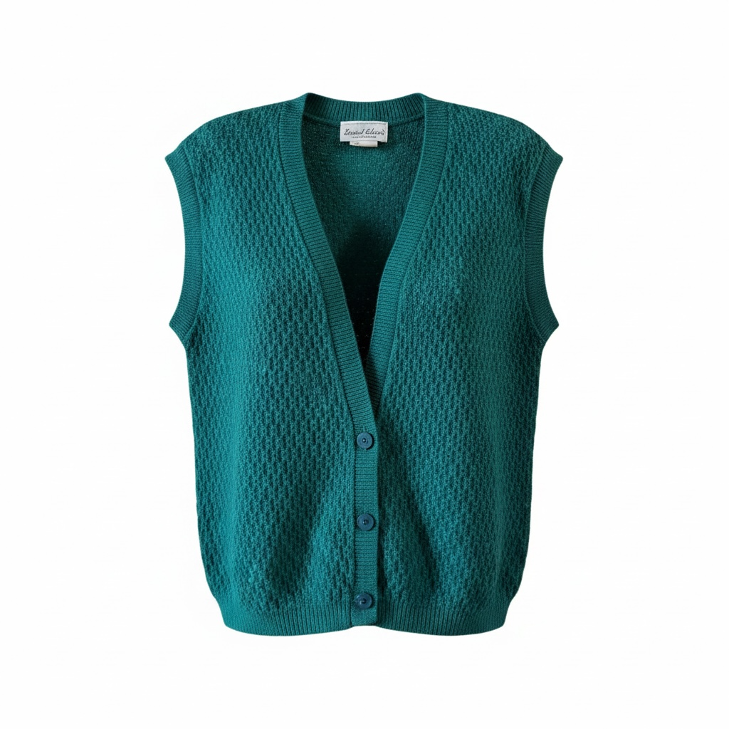 Vintage Ship ’N Shore Teal Sweater Vest