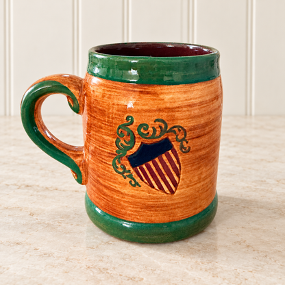 Vintage Prinknash Pottery Eagle & Shield Tankard
