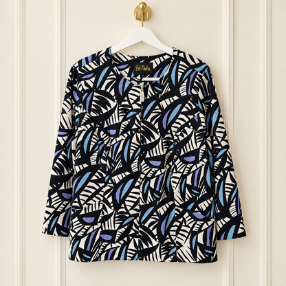 Bob Mackie Wearable Art Abstract Zip-Front Jacket - 1X