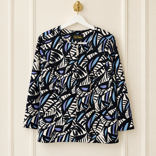 Bob Mackie Wearable Art Abstract Zip-Front Jacket - 1X