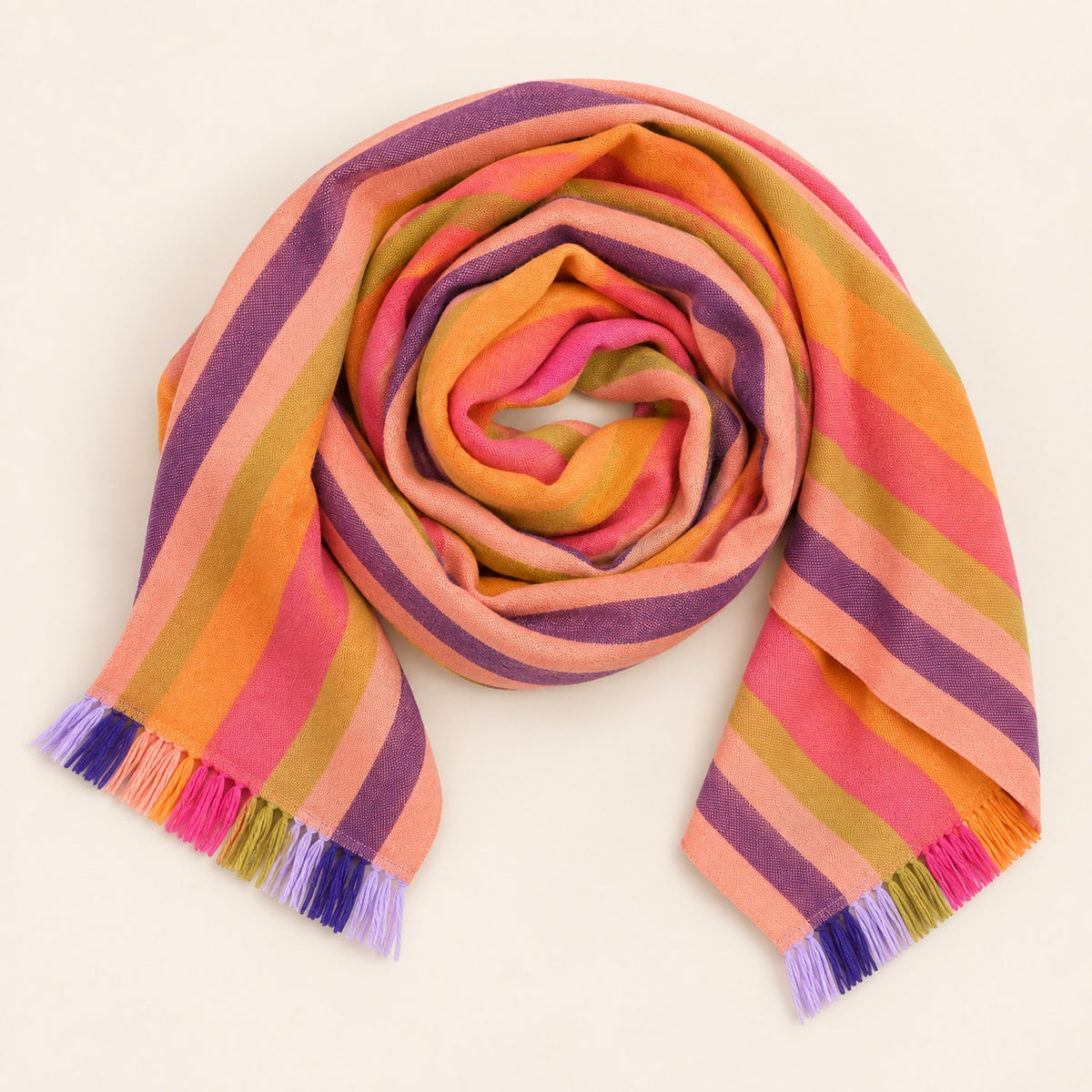 Vintage J.G. Hunter Merino Wool Plaid Scarf