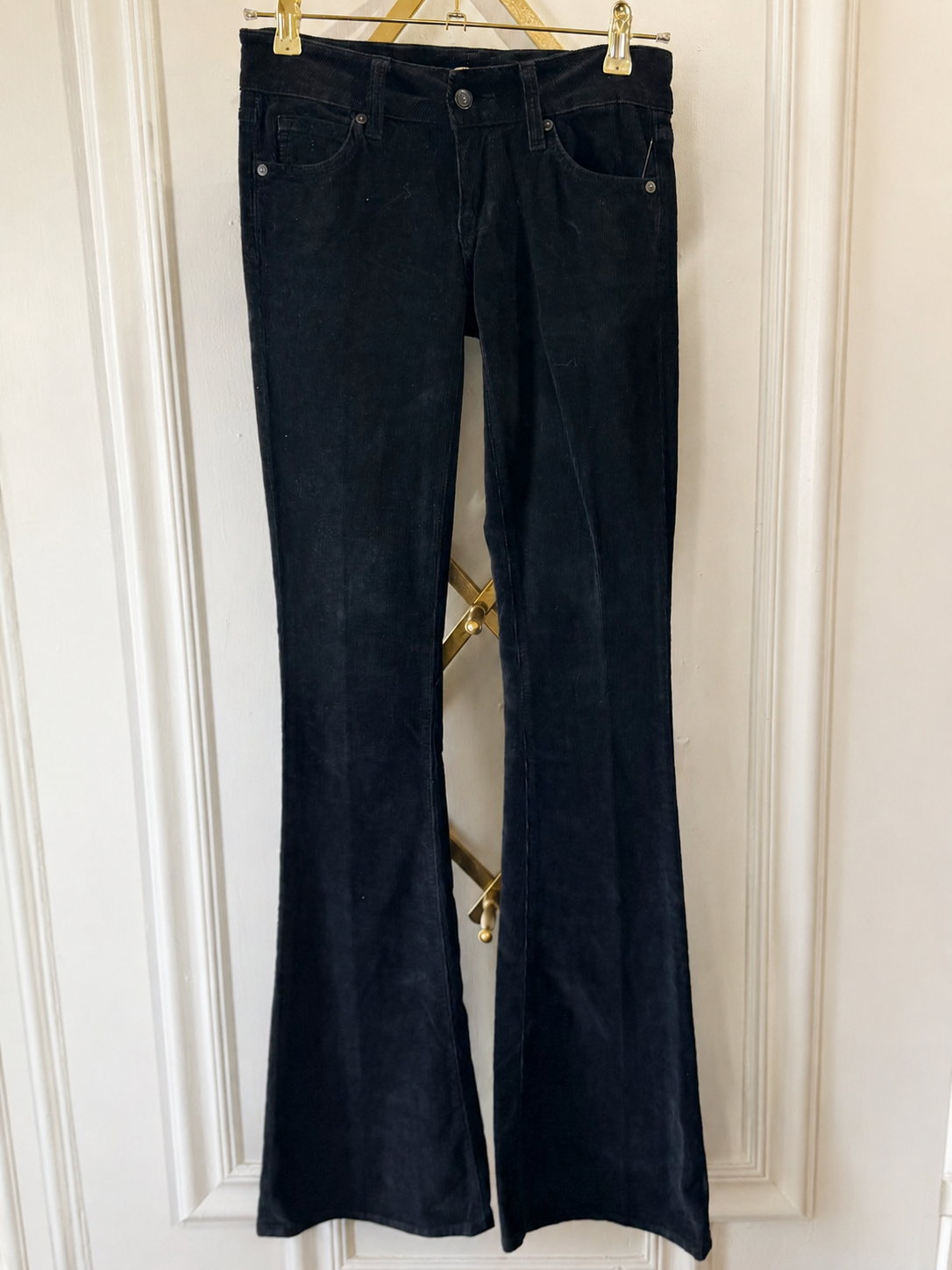 Vince Black Corduroy Flare Pants Women’s Size 25