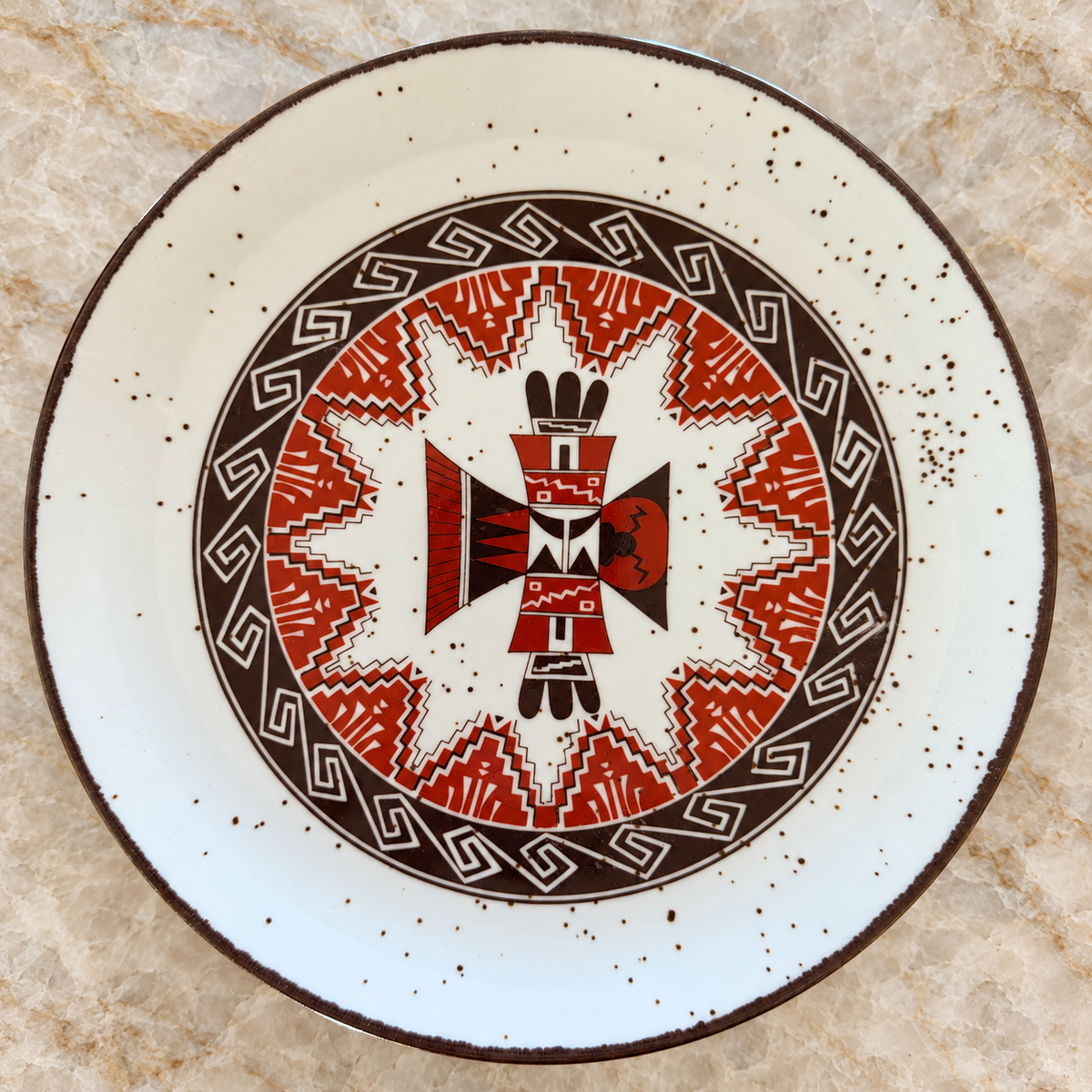 Vintage Southwestern Speckled Plates – Set of 3