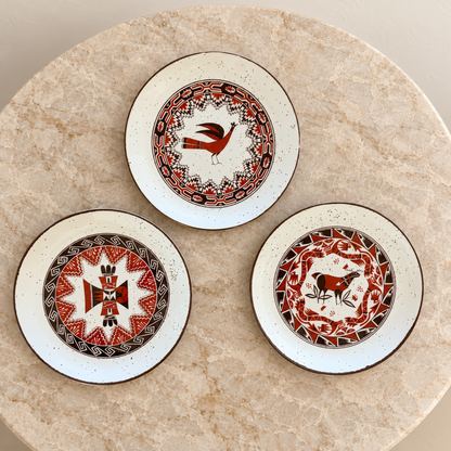 Vintage Southwestern Speckled Plates – Set of 3