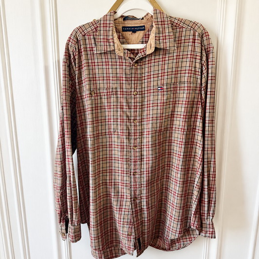 Vintage Tommy Hilfiger Plaid Button Up