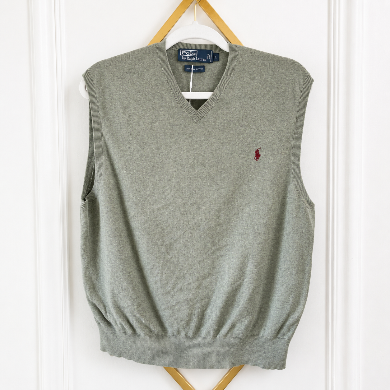 Polo Ralph Lauren Pima Cotton V-Neck Sweater Vest