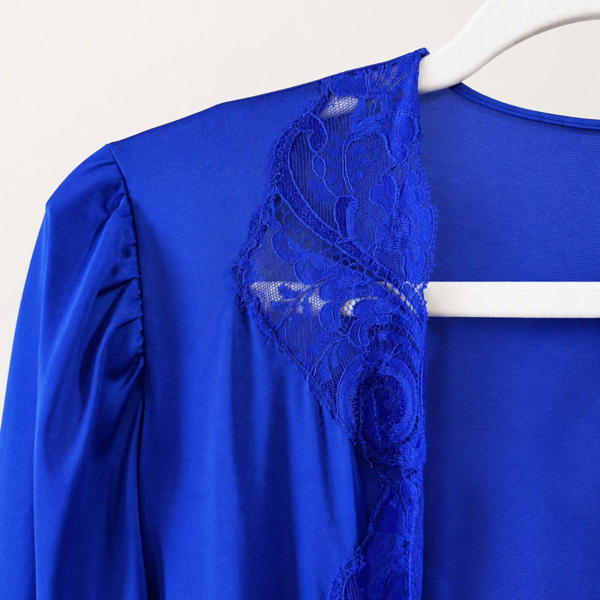 Royal Blue Slip Robe