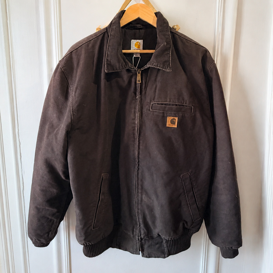 Carhartt 2014 Bankston Bomber Jacket Dark Brown Men’s Size Large