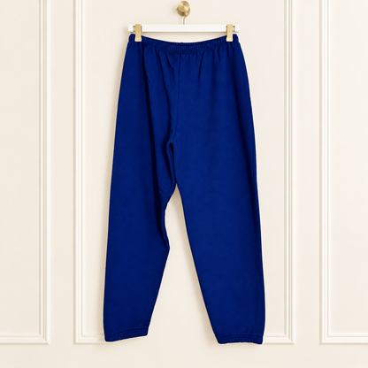 Vintage Fruit of the Loom Royal Blue Sweatshirt & Sweatpants Set | Size XL