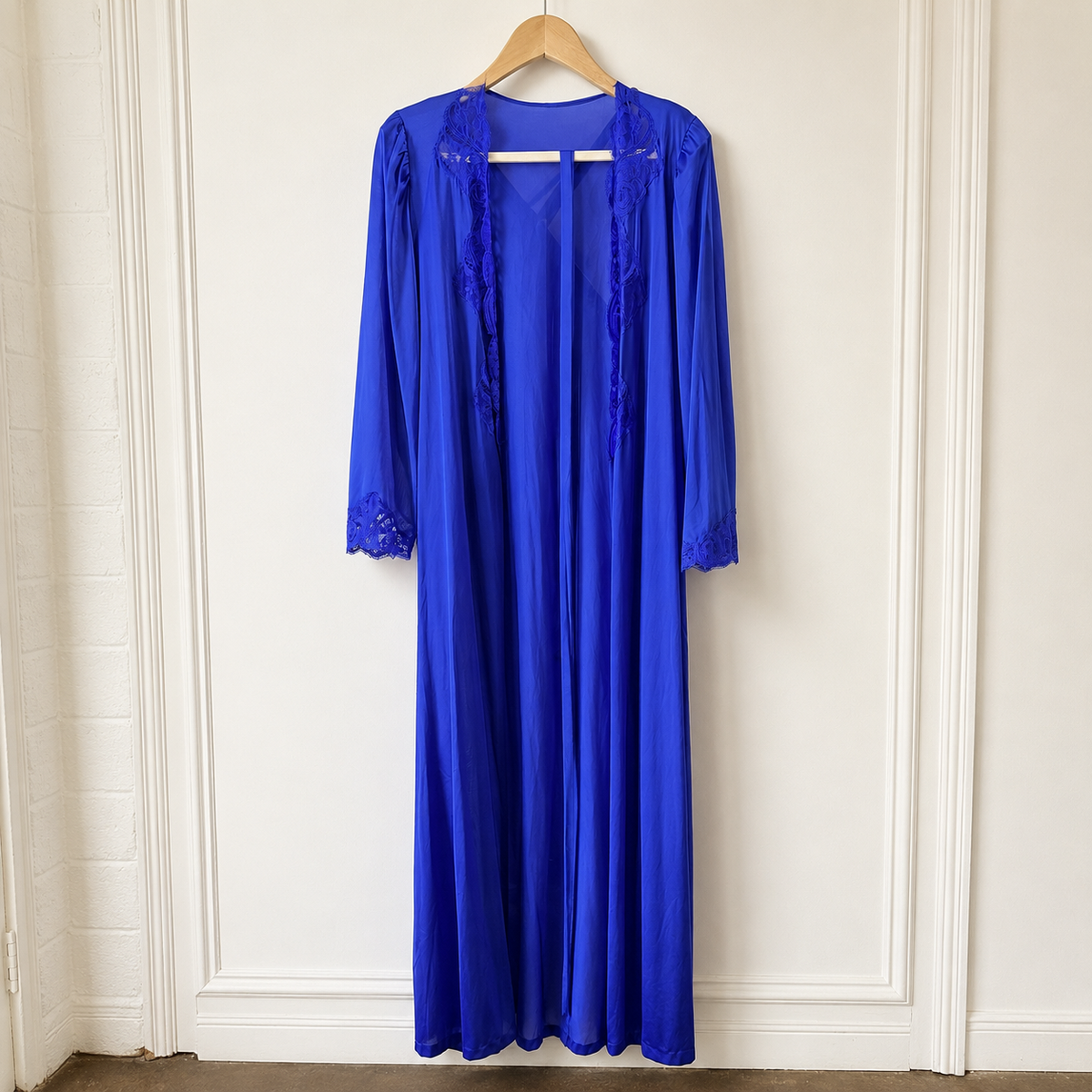 Royal Blue Slip Robe