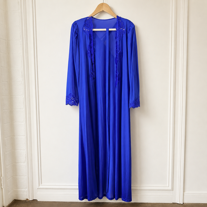 Royal Blue Slip Robe