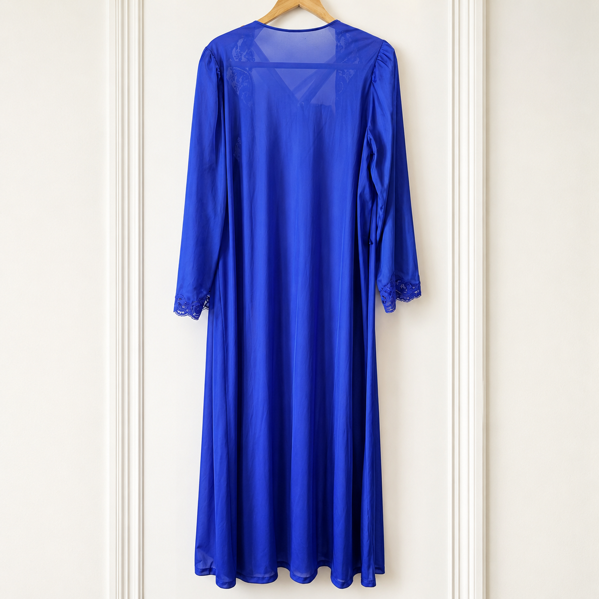 Royal Blue Slip Robe